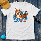 Surfs Up Legs Arent Corgi T-Shirt — White