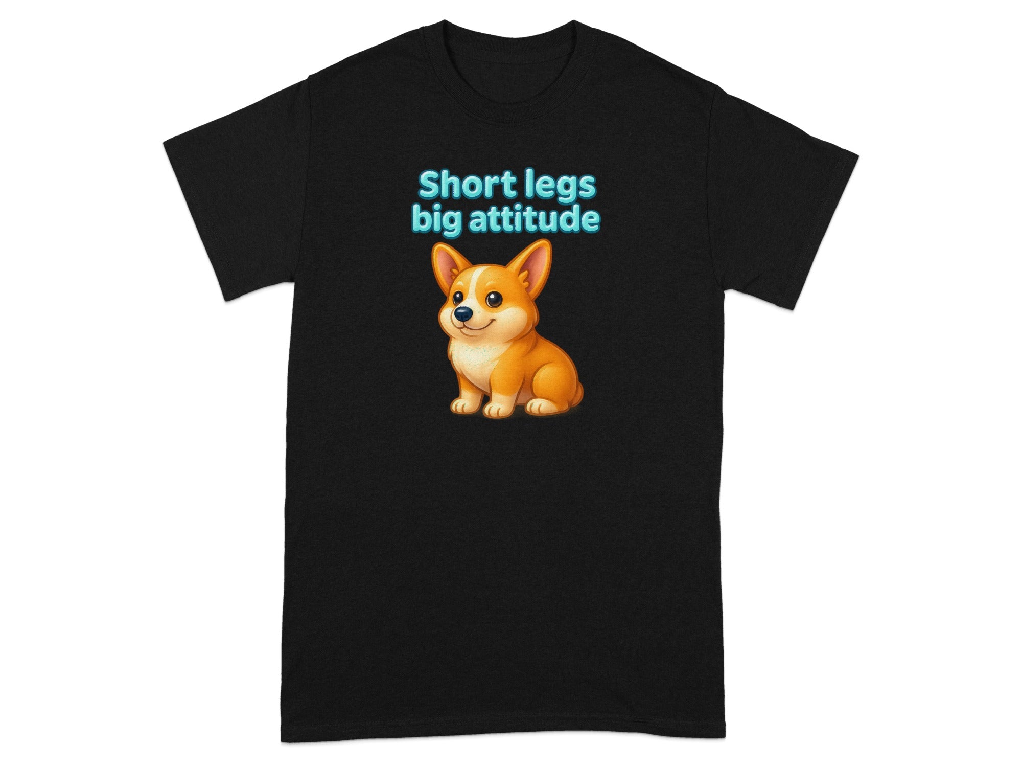Short Legs Big Attitude Adorable Corgi Graphic Tee