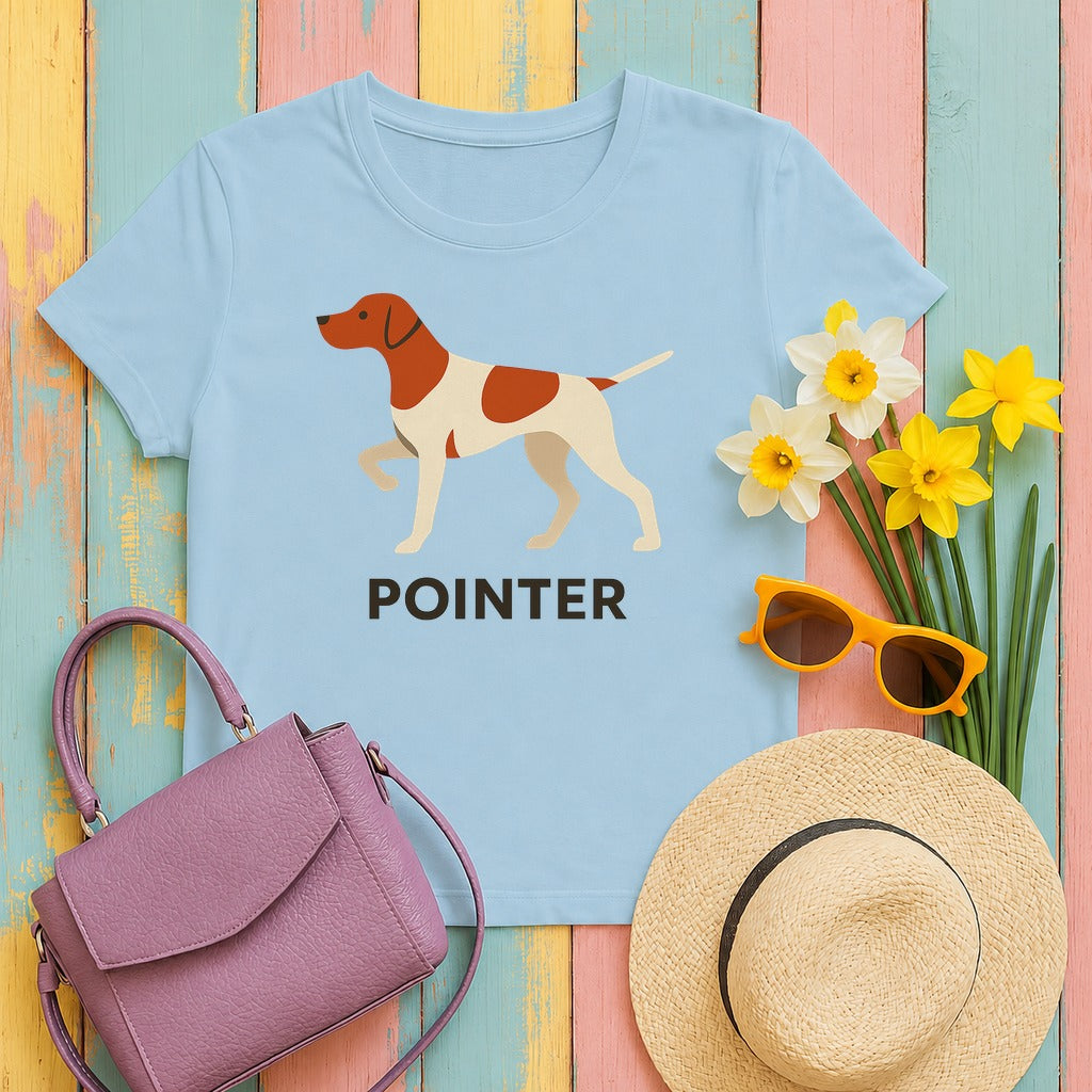 Pointer Silhouette T-shirt in Light Blue