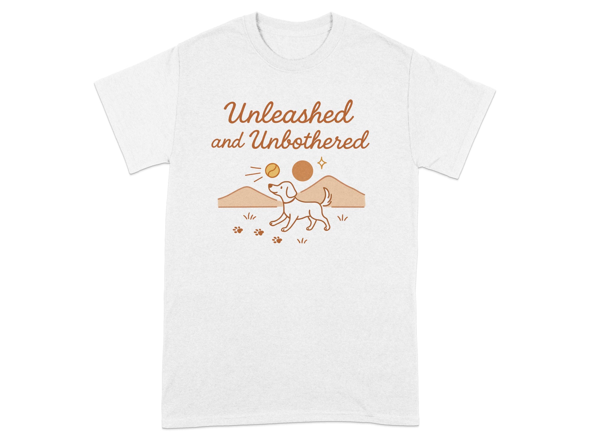 Unleashed and Unbothered Dog Lover Graphic T-shirt product