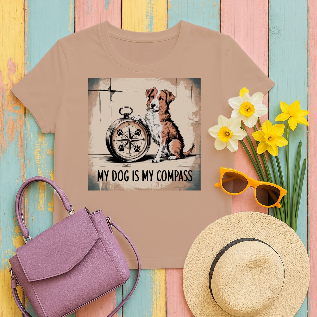 My Dog is My Compass Graphic Tee Shirt product type
