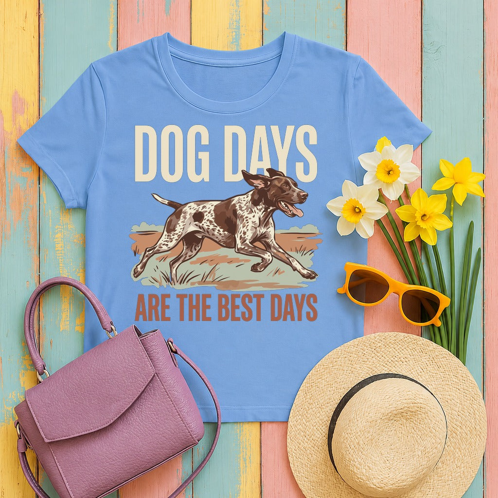 tierb2 dog-days-are-the-best-days-gsp tee flat lay hero v8