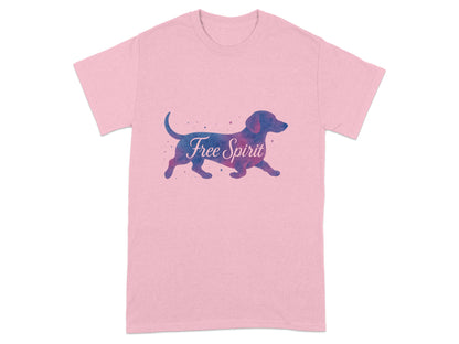 Free Spirit Dog Silhouette Graphic T-Shirt product type