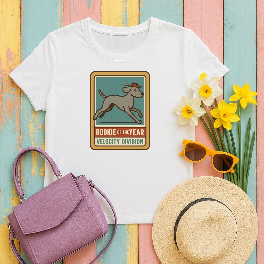 Weimaraner Rookie of the Year Tee in White