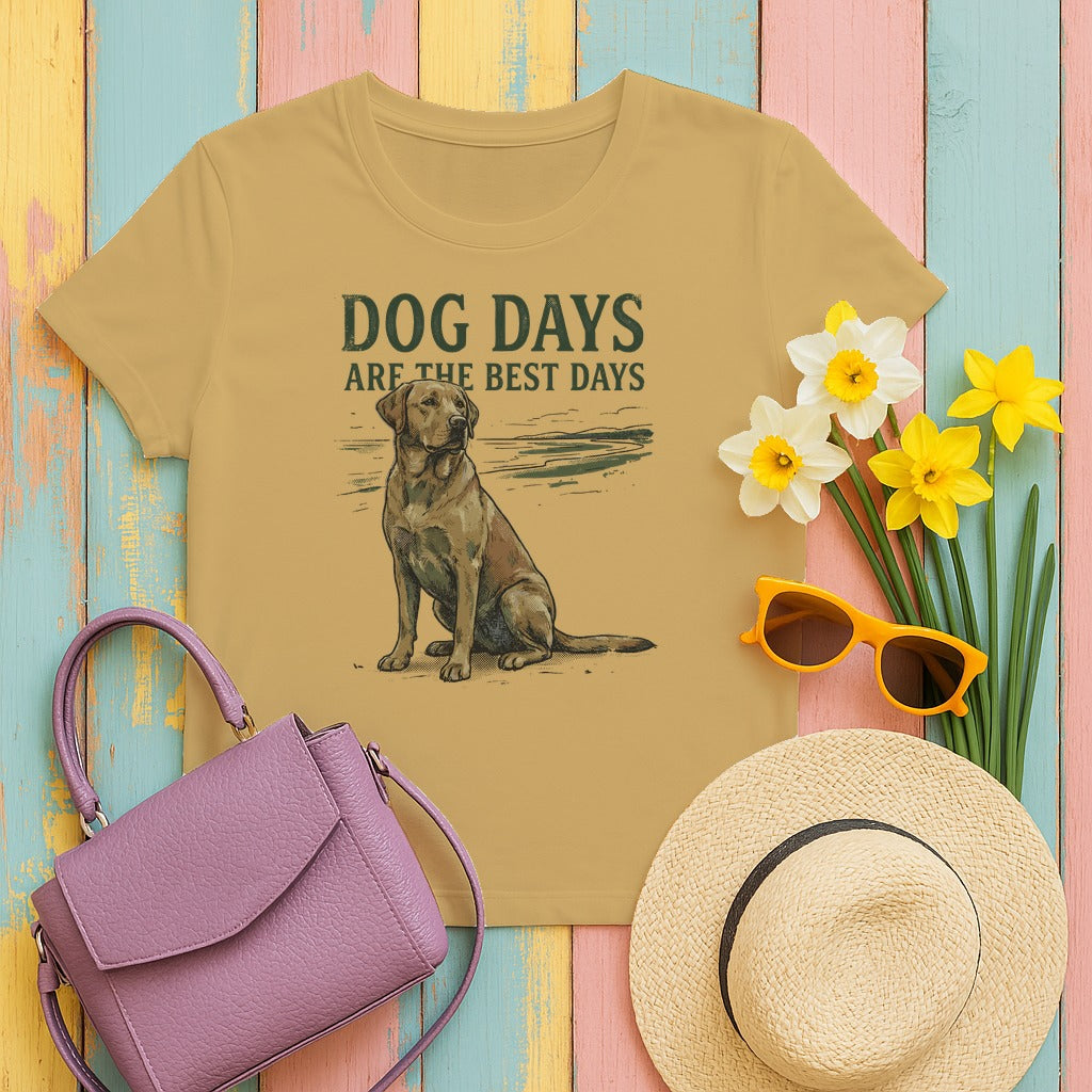 Dog Days Lab T-Shirt in Mustard