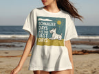 White t-shirt with cartoon schnauzer and text "Schnauzer Days Are The Best Days."