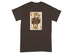 King Playing Card Dog Print Casual Wear Shirt