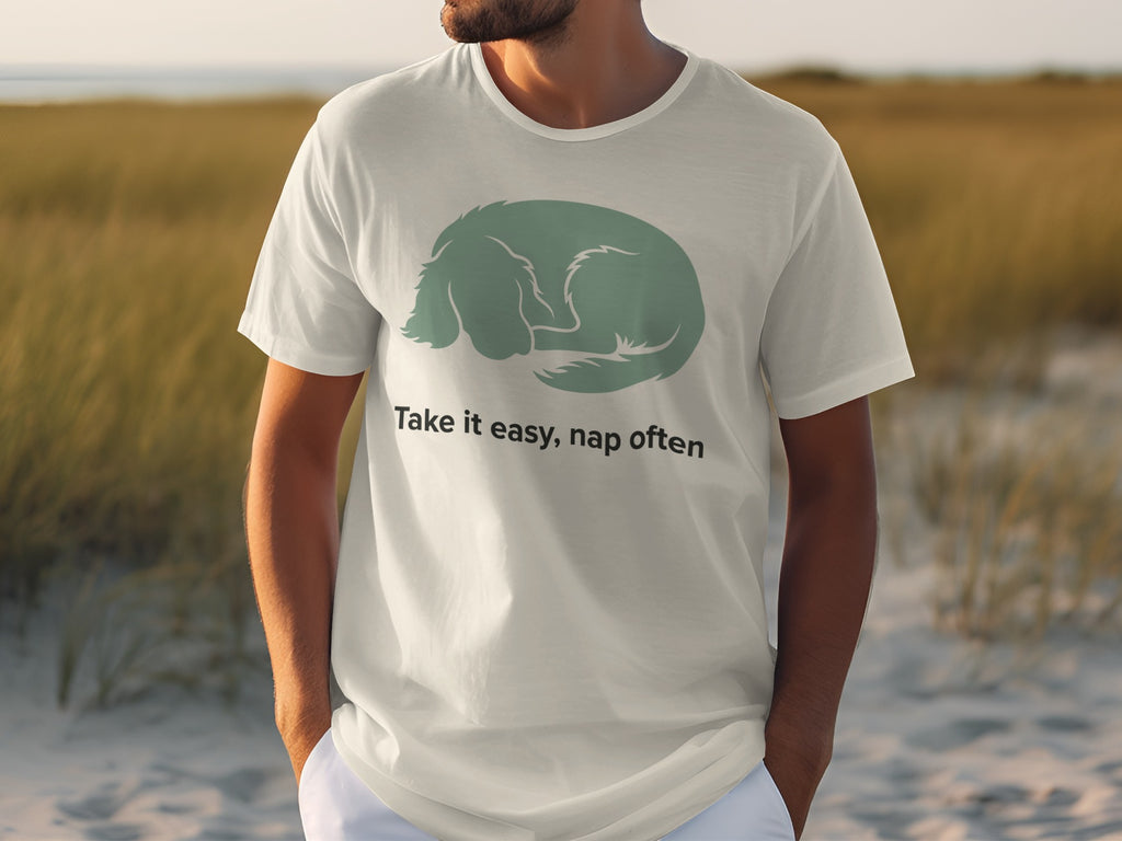 Take it easy nap often relaxed vibes t-shirt