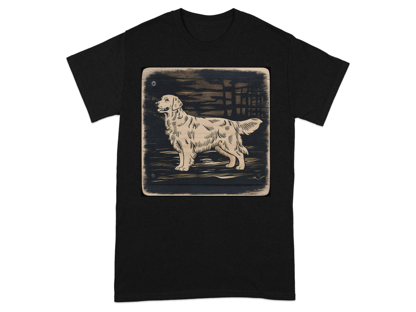 Golden Retriever Design Graphic T-Shirt product type