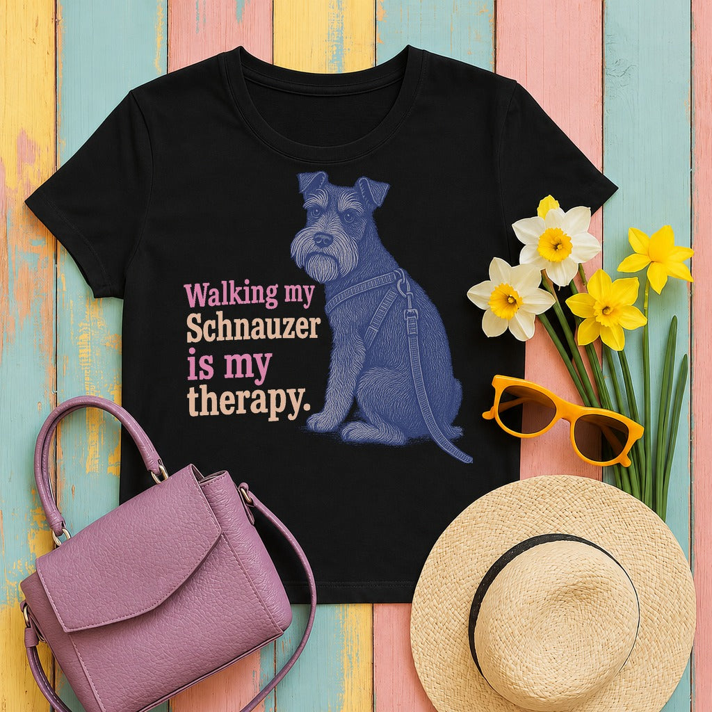 Schnauzer Therapy Lifestyle t-shirt