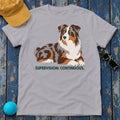 Supervision Continuous Australian Shepherd T-Shirt in Athletic Heather