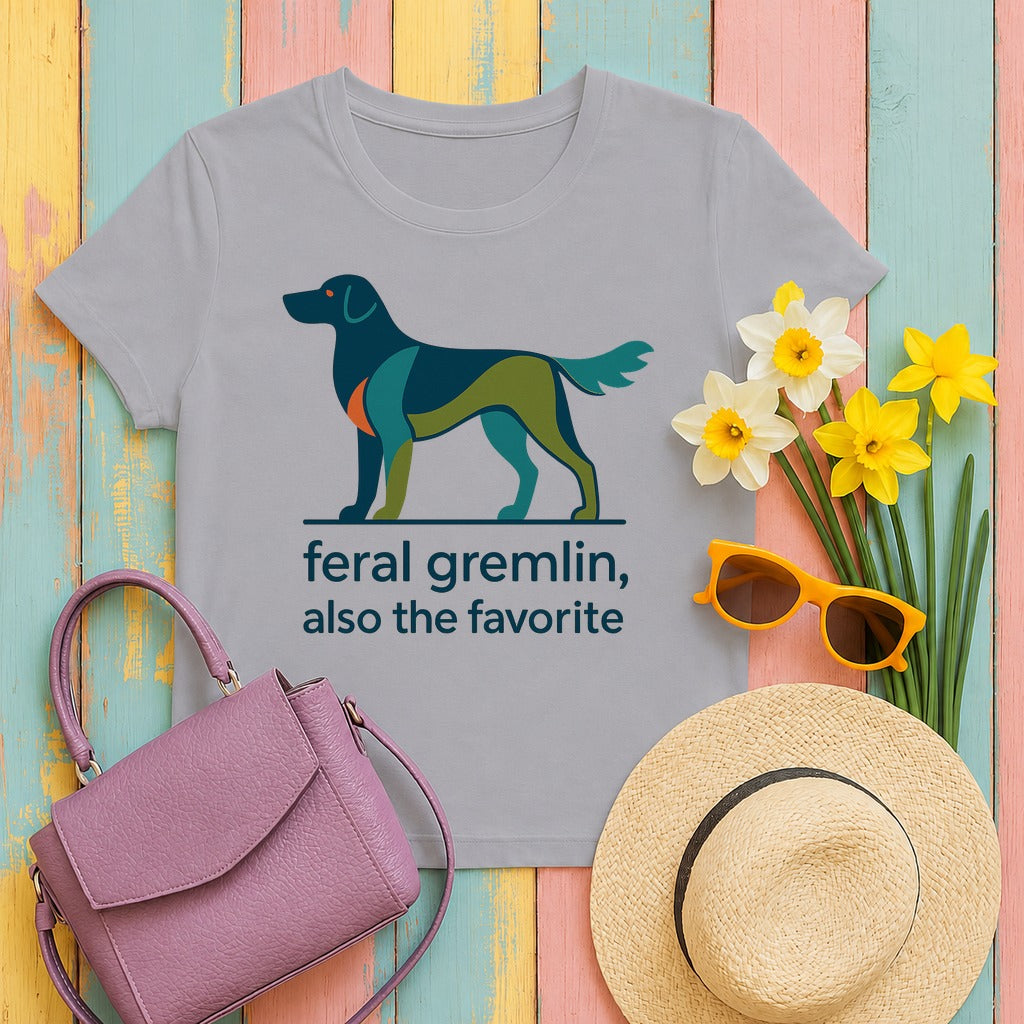 Flat-Coat Feral Gremlin Tee in Athletic Heather