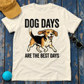 Joyful Beagle 'Dog Days' T-Shirt in Natural