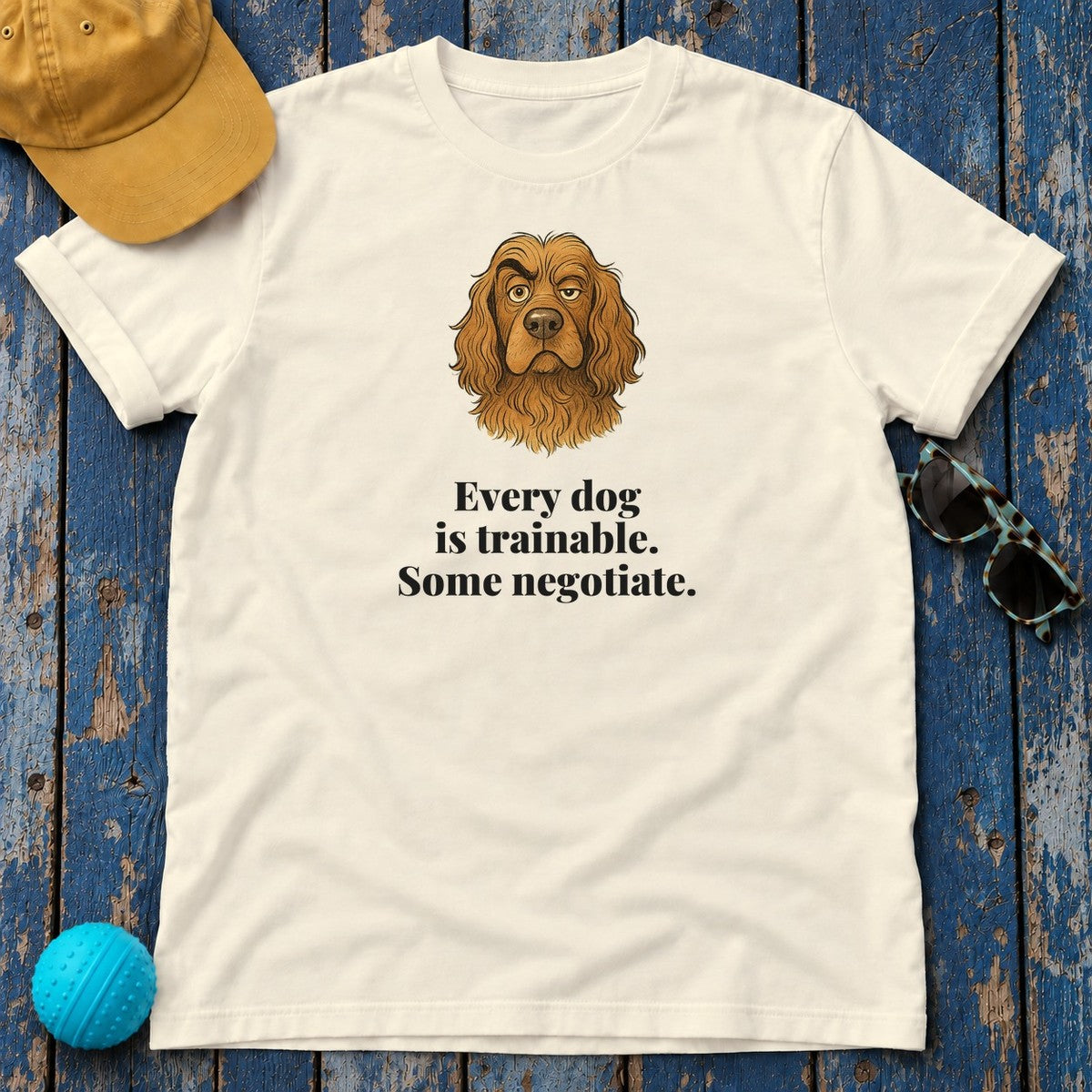 Sussex Spaniel Some Negotiate Tee in Natural