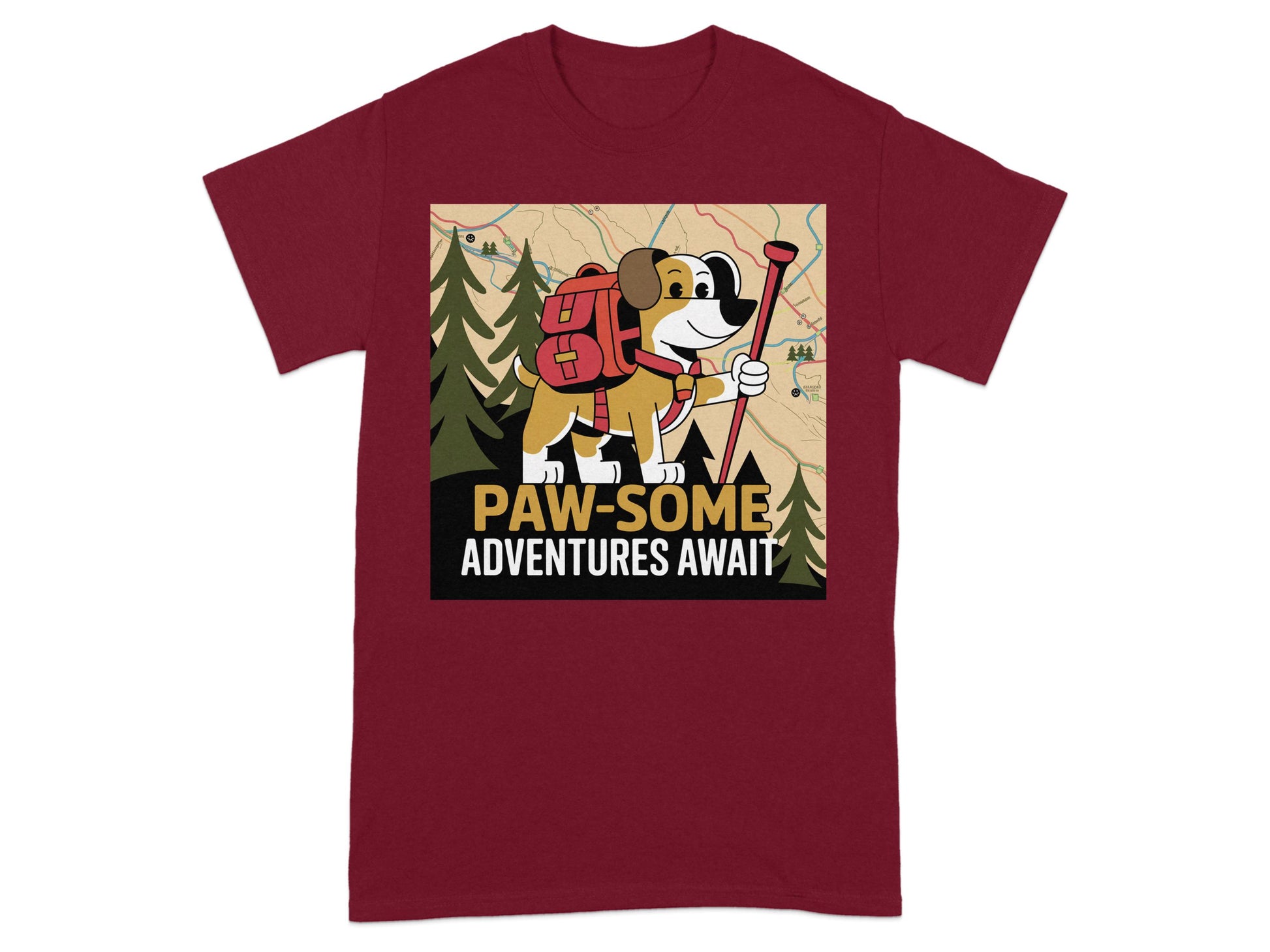 Paw Some Adventures Await Dog Lover T Shirt product type