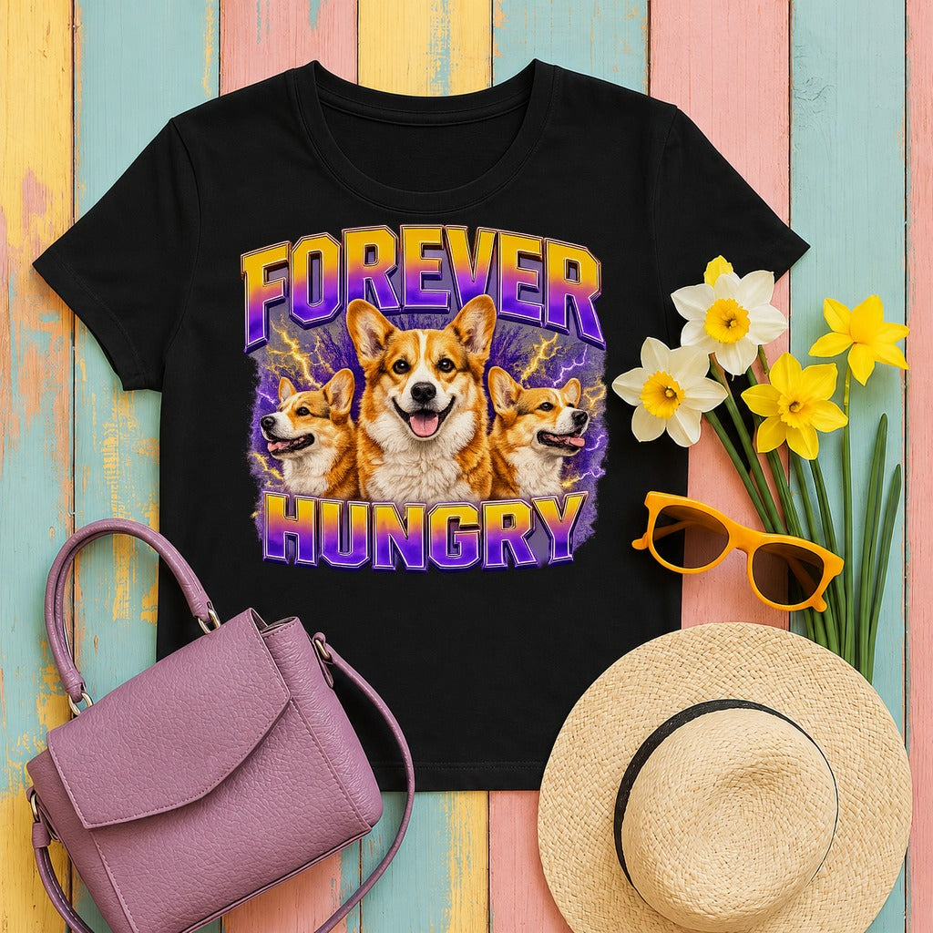 Forever Hungry Corgi Energy t-shirt