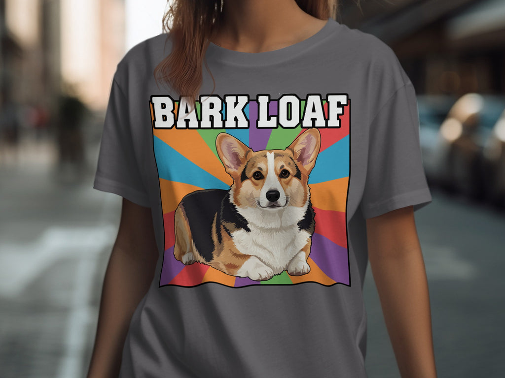 Retro Style Bark Loaf Corgi T-Shirt Design