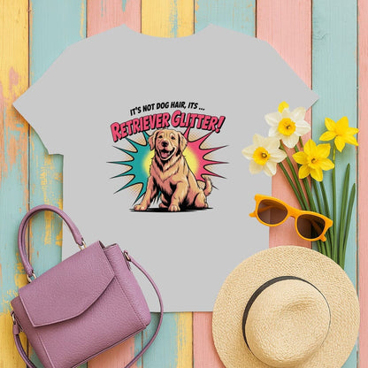 Retriever Glitter Print Graphic Tee Shirt product