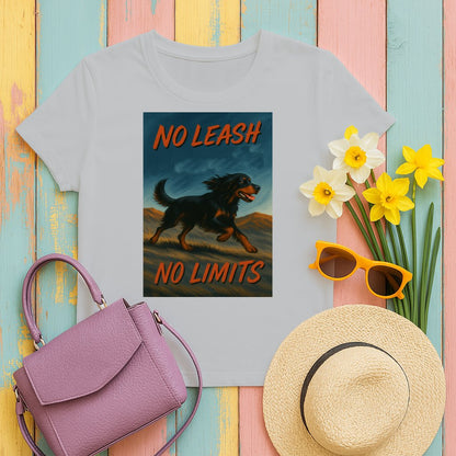 No Leash No Limits Creative Graphic T-shirt product