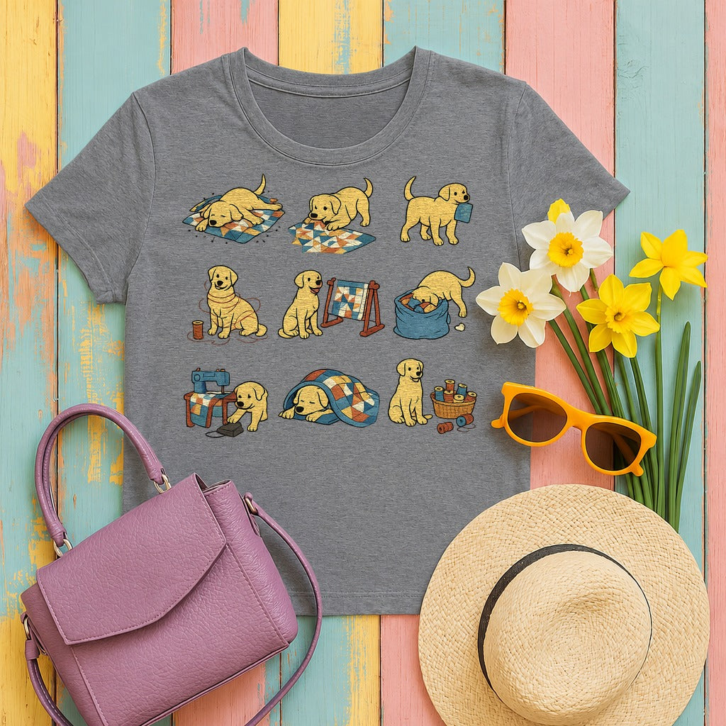 Quilting Lab's Daydream T-Shirt in Graphite Heather