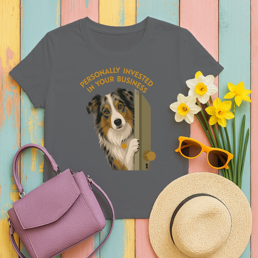 Personally Invested Aussie T-Shirt in Graphite Heather