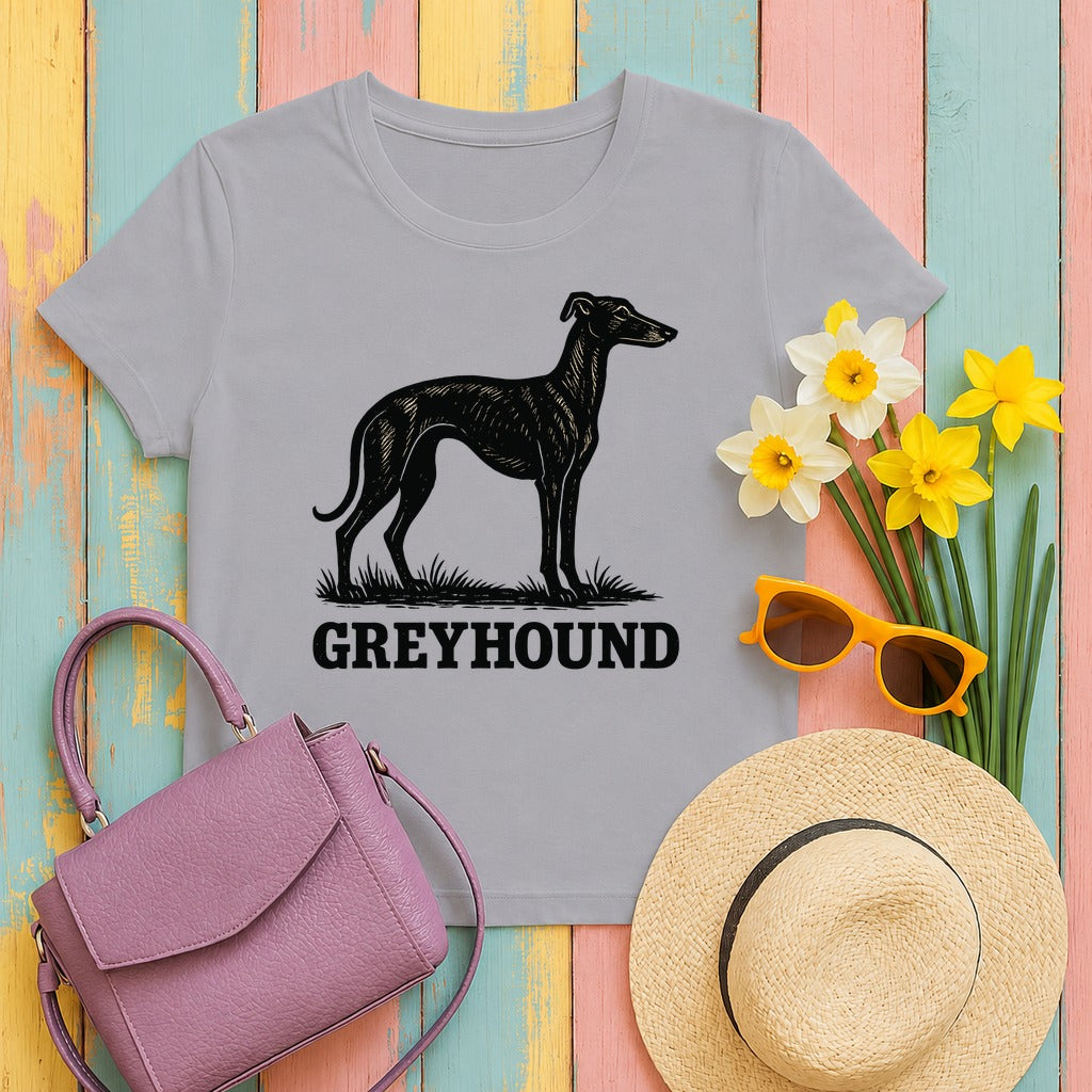 Greyhound Silhouette Tee in Athletic Heather