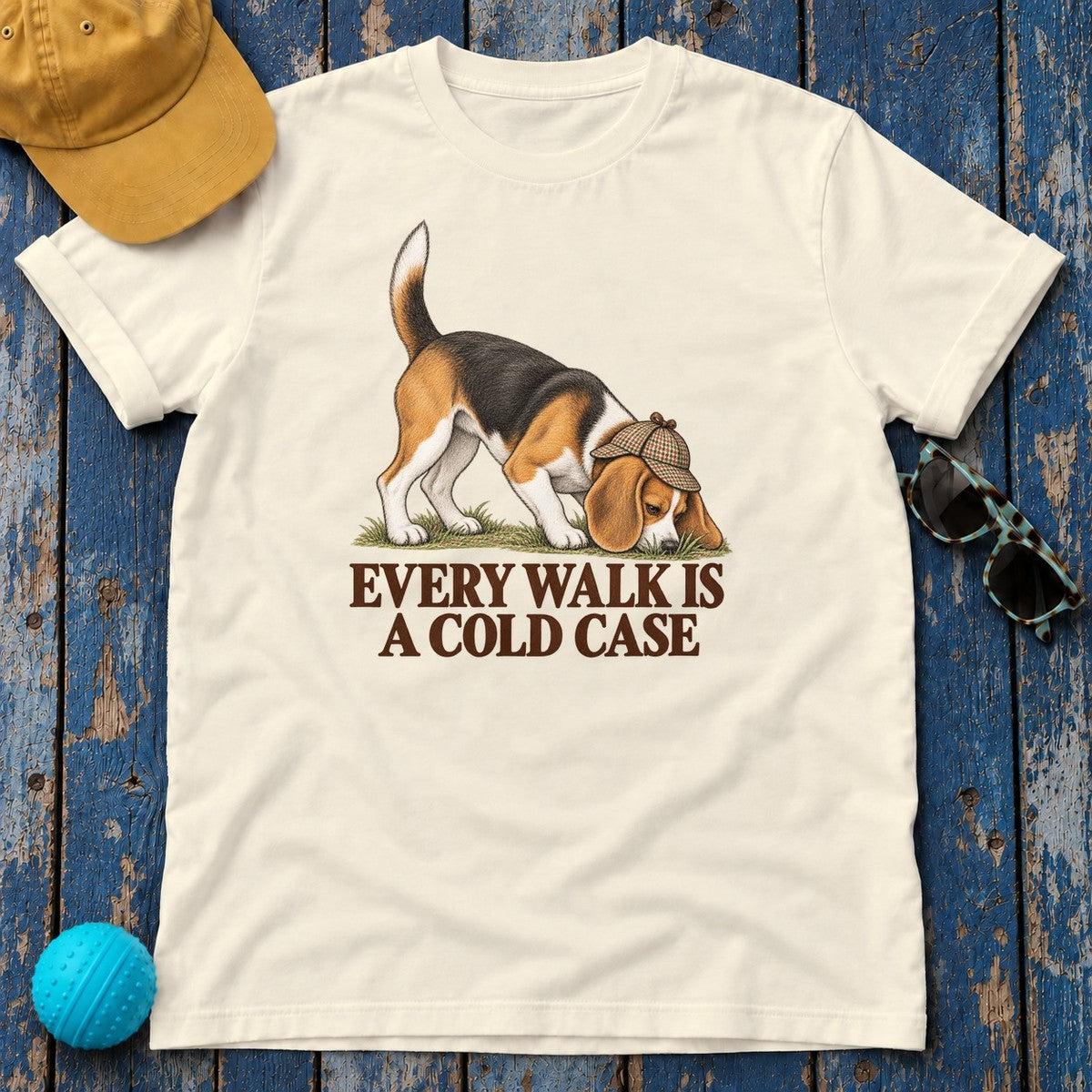 Beagle Detective 'Cold Case' Found It T-Shirt in Natural