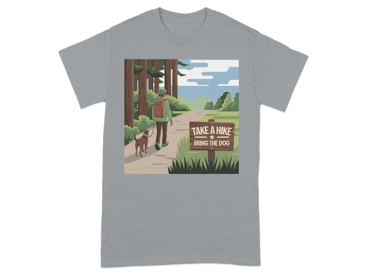 Take A Hike Bring The Dog Scenic T-Shirt product