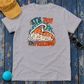 It's 70 Degrees I'm Freezing Greyhound T-Shirt in Athletic Heather - flat lay