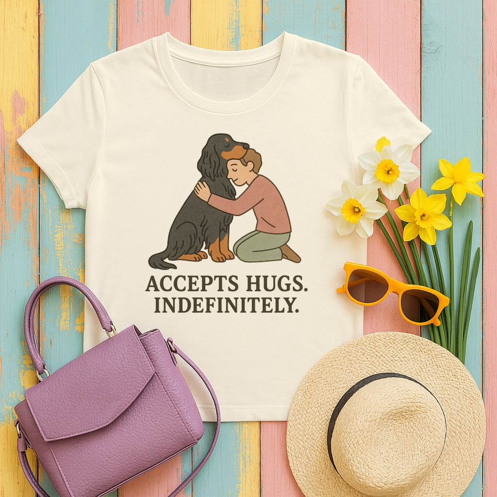 Gordon Accepts Hugs Indefinitely Tee in Natural