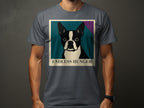 Boston Terrier on t-shirt with text "ENDLESS HUNGER".