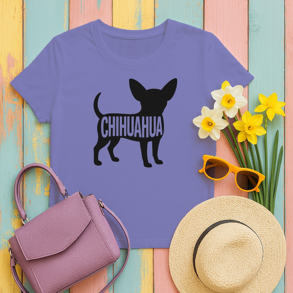 The Chihuahua Icon Premium T-Shirt in Violet