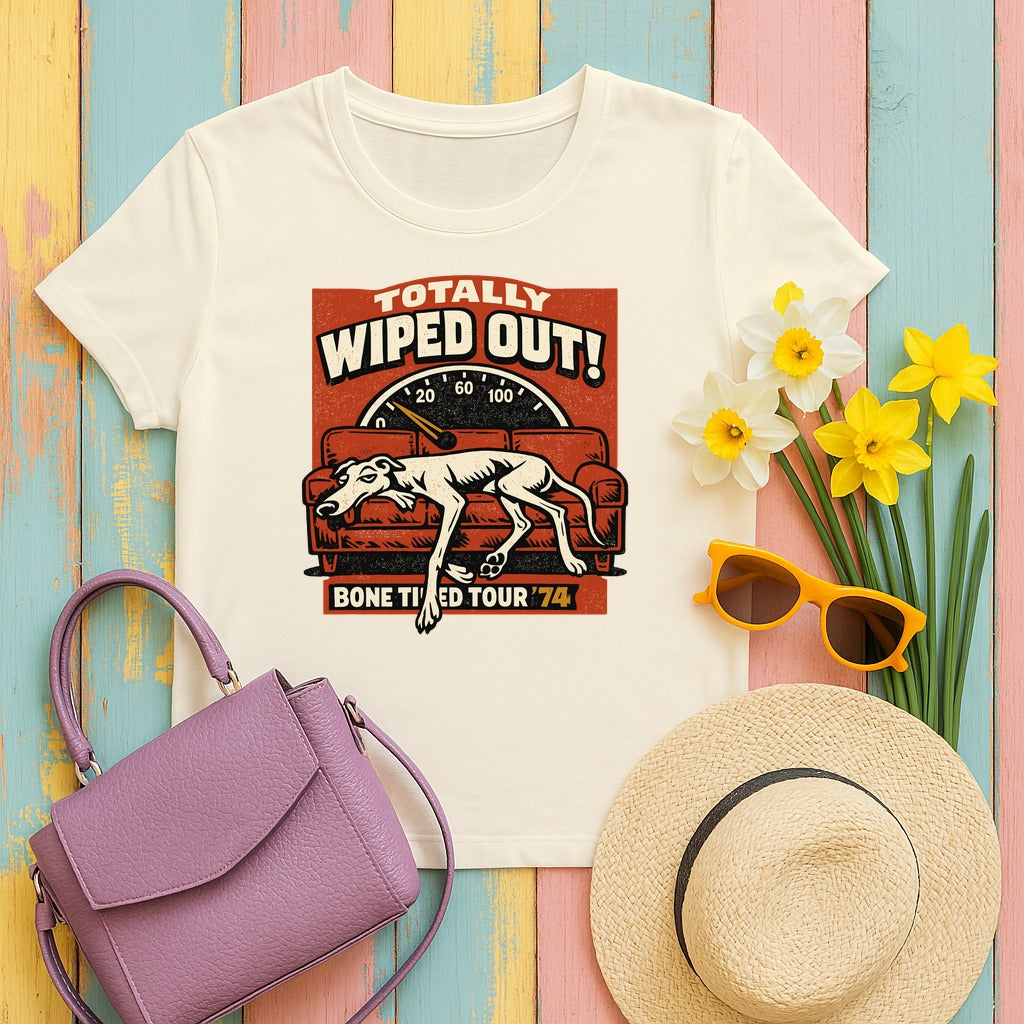 Bone Tired '74 Vintage Greyhound T-Shirt in Natural