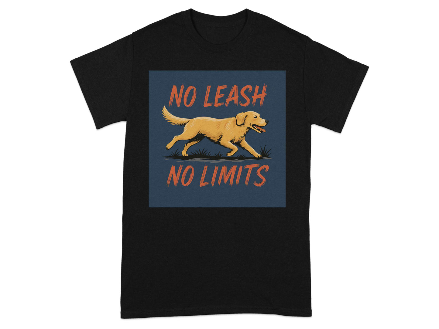 No Leash No Limits Graphic Dog Lover T-Shirt product