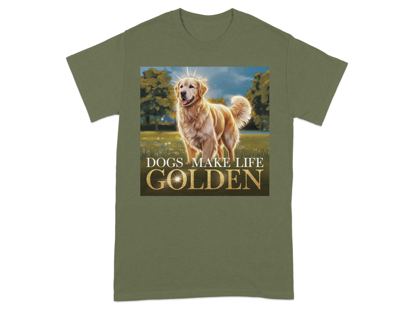 Golden Retriever Dogs Make Life Golden T-Shirt product
