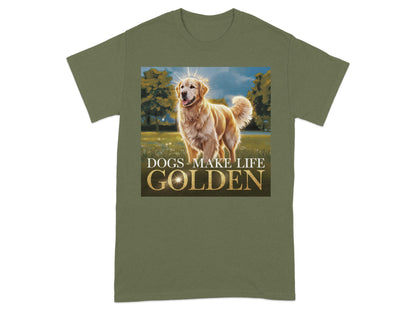 Golden Retriever Dogs Make Life Golden T-Shirt product