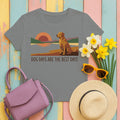 Dog Days Yellow Lab T-Shirt in Grey