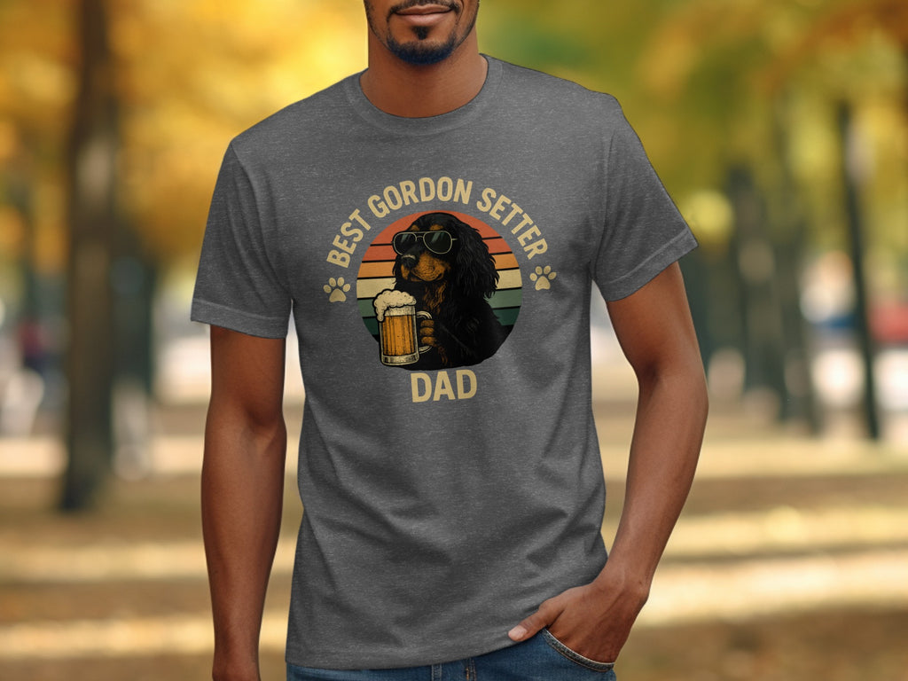 Best Gordon Setter Dad Novelty T-Shirt Gift