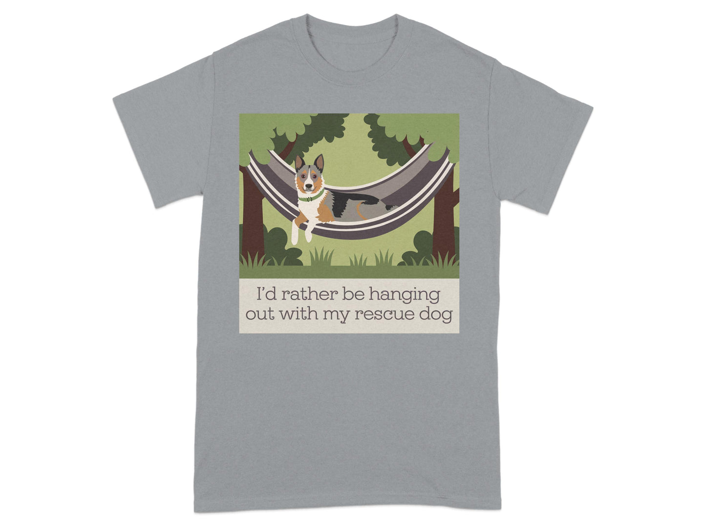 I'd rather be hanging out with my rescue dog product type