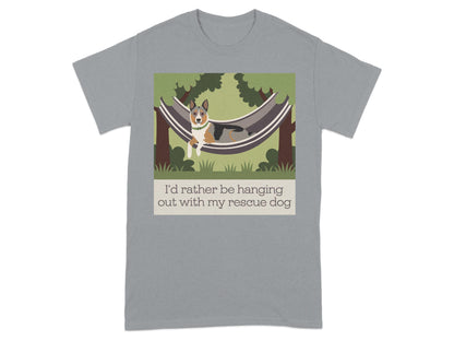 I'd rather be hanging out with my rescue dog product type