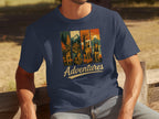 Adventurous Cabin Dog Nature Design Shirt