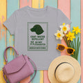 American Water Spaniel Coat Marcel Care Label Tee in Athletic Heather