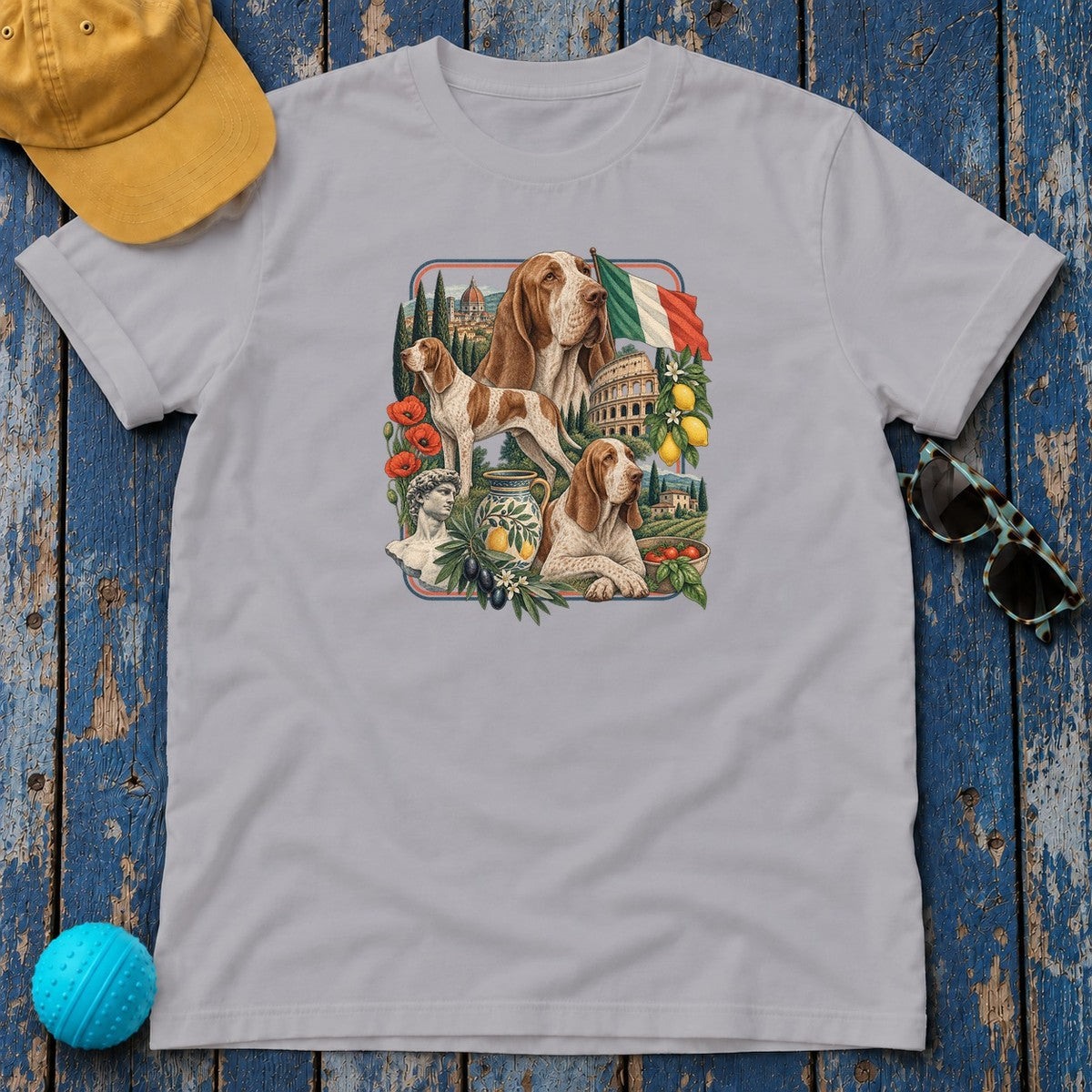 Bracco Italiano Italy Heritage T-Shirt in Athletic Heather