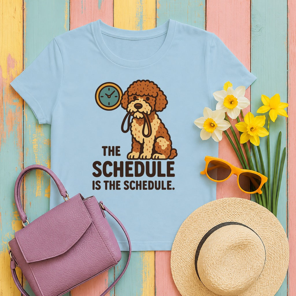 Lagotto The Schedule Is The Schedule Tee in Light Blue