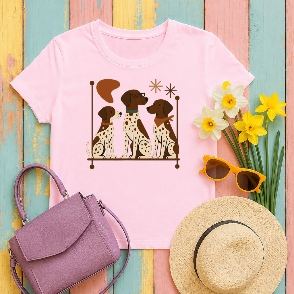 Mid-Century GSP T-Shirt in Light Pink