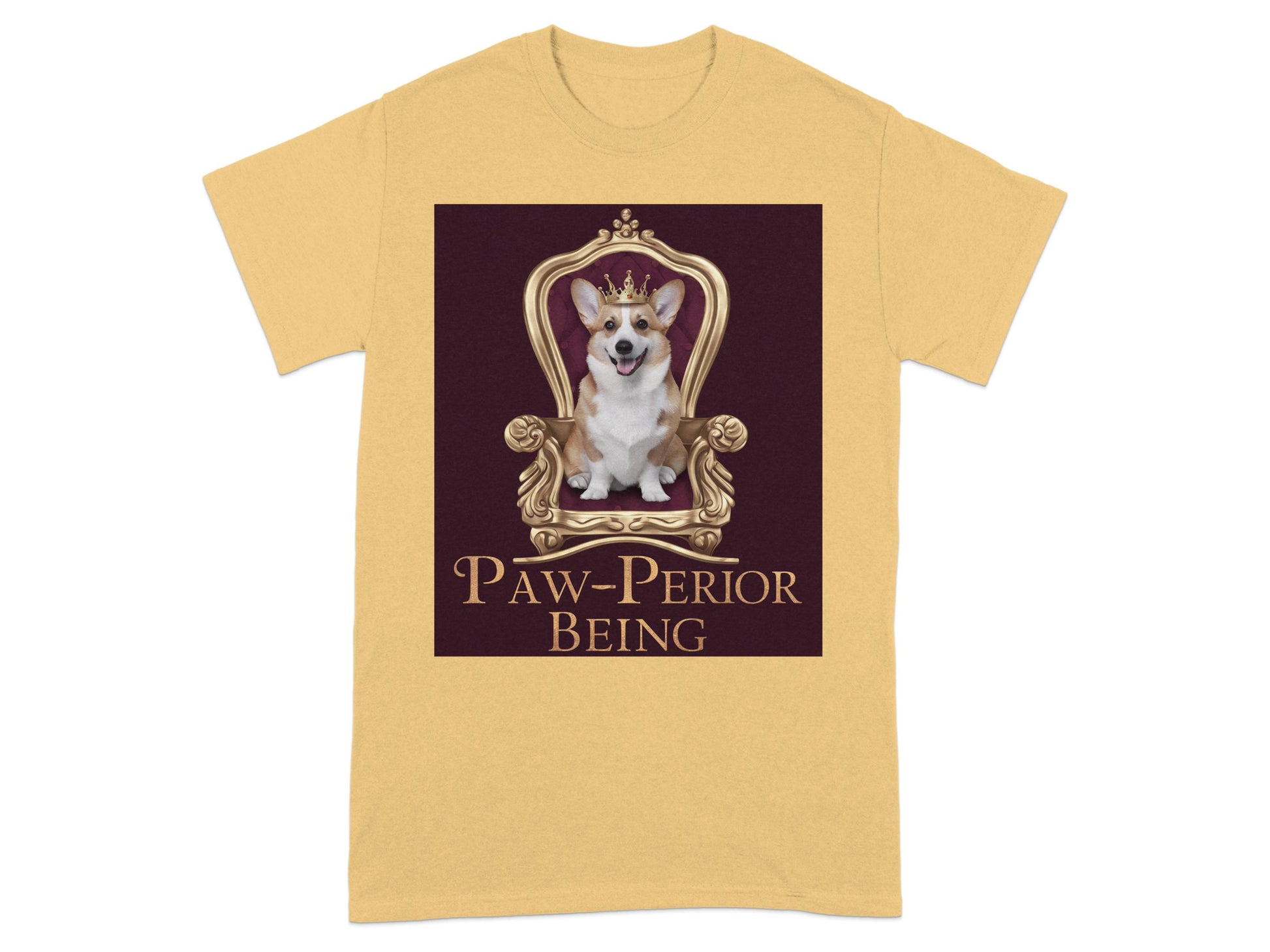 Paw-Perior Being Corgi Royal Throne Graphic Shirt product type