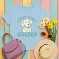 I Speak Fluent Golden T-Shirt in Light Blue