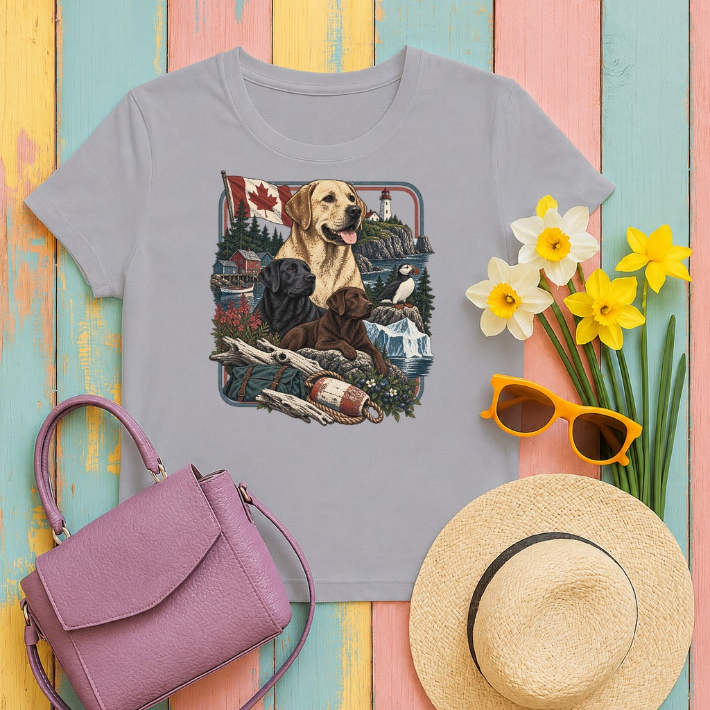 Labrador Retriever Canada Heritage tee, Athletic Heather