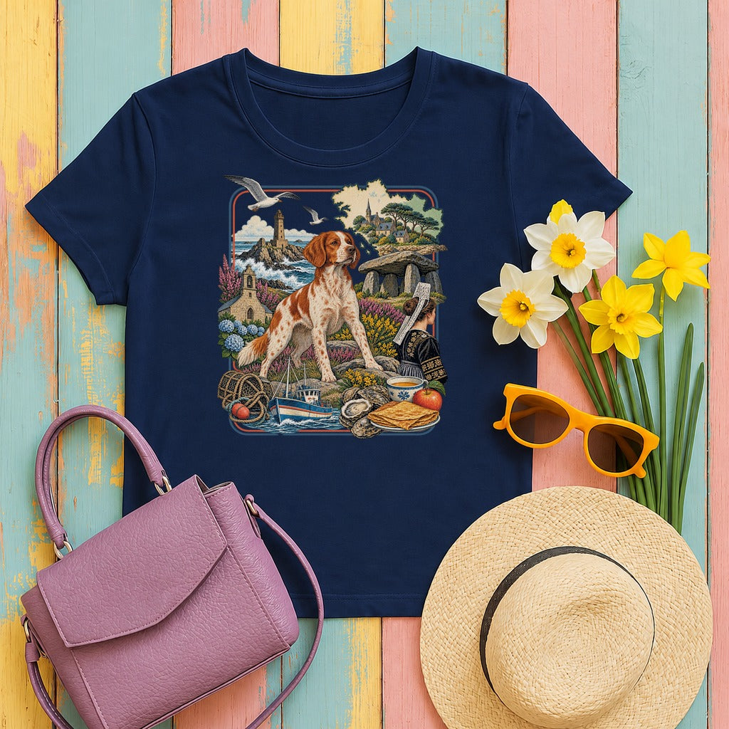 Brittany France Heritage tee, Navy