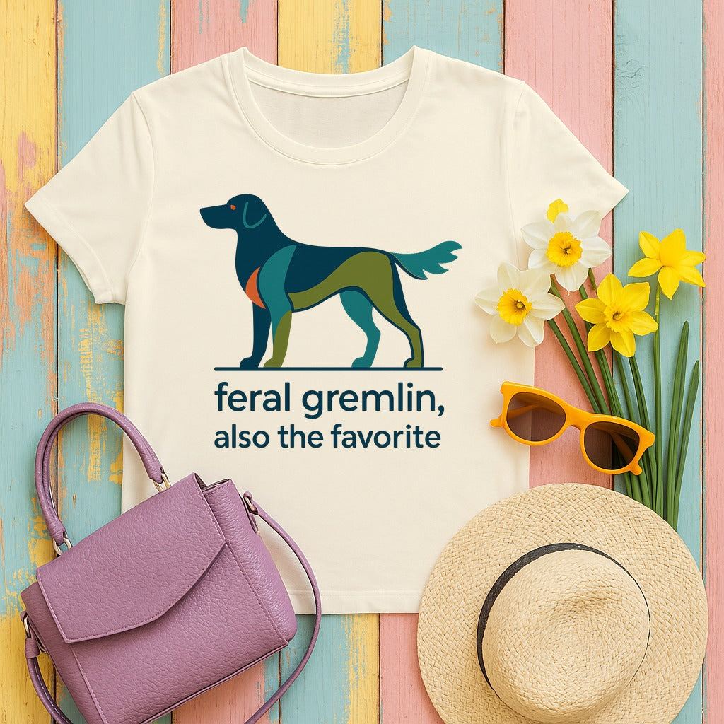 Flat-Coat Feral Gremlin Tee in Natural